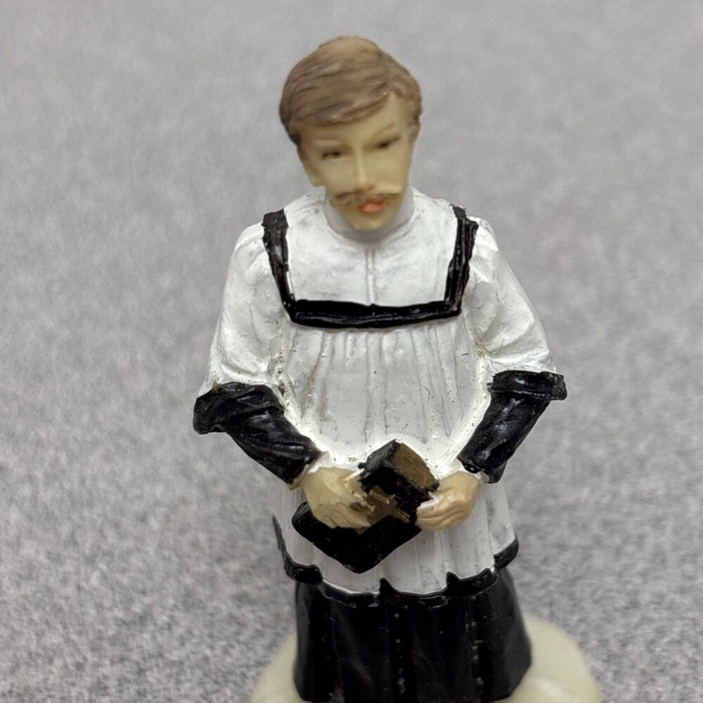 Holiday Time Santas Workbench Christmas Village Priest Pastor Vicar Minister - Picture 2 of 6